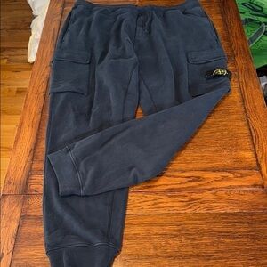 Stone Island cotton black Cargo Joggers size 3XL